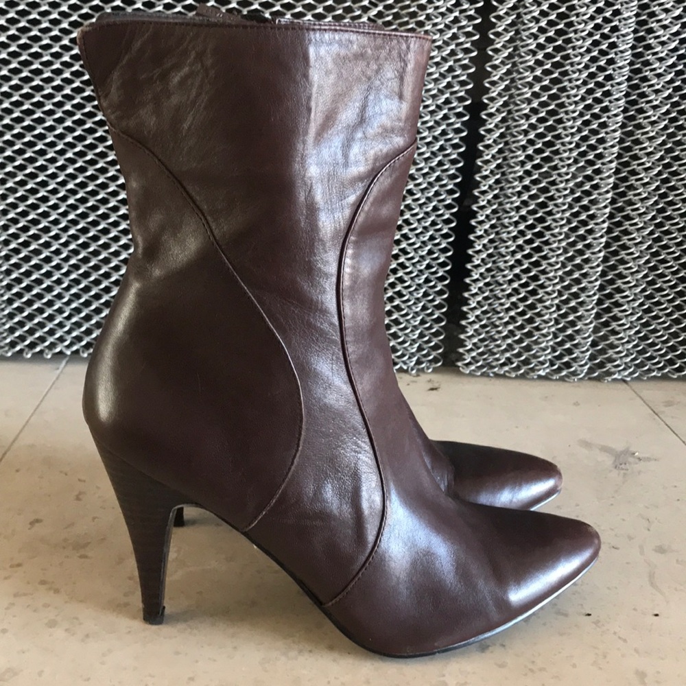 NINE WEST Brown Leather Boots